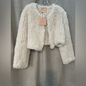 Bubish Ivory Faux Lola Jacket | M